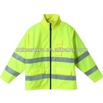 Chaqueta de invierno reflectante de seguridad industrial